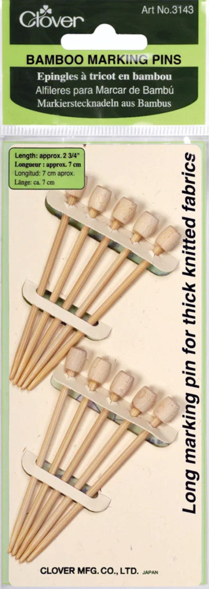 Accessories Unlimited Marking Pins Clover Bamboo Marking Pins