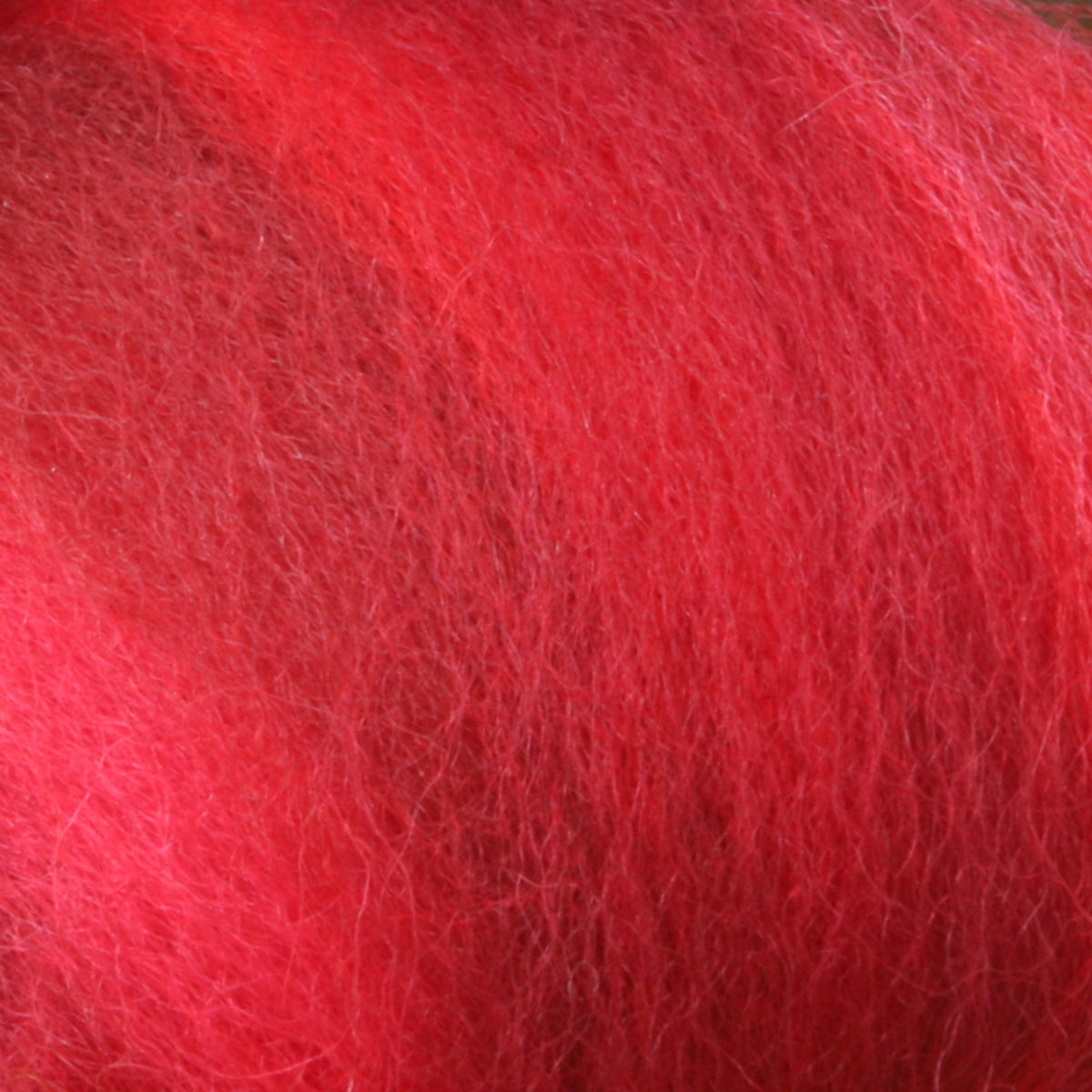Europa Wools Ltd Dyed Wool Fiber Passion Multi-Colored Merino Wool Top (sold by the ounce)
