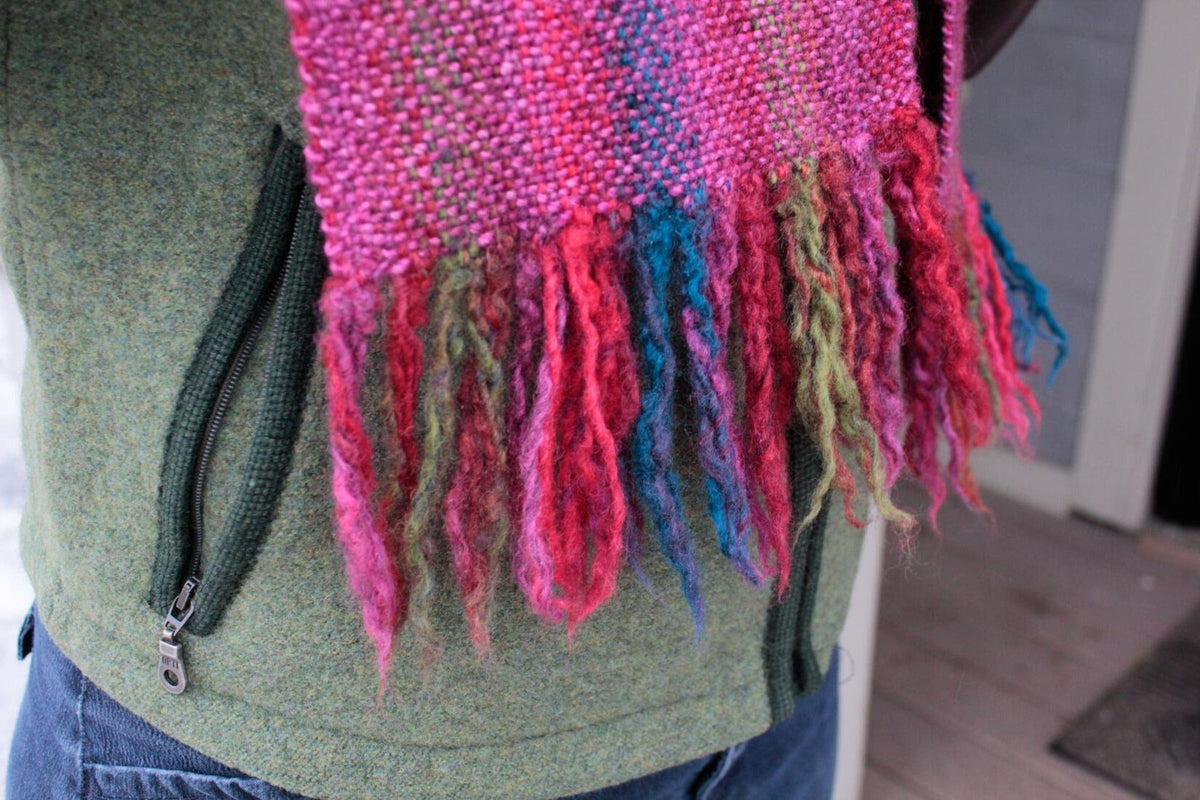 Halcyon Yarn Digital Patterns Chill Chaser Woven Scarf, download