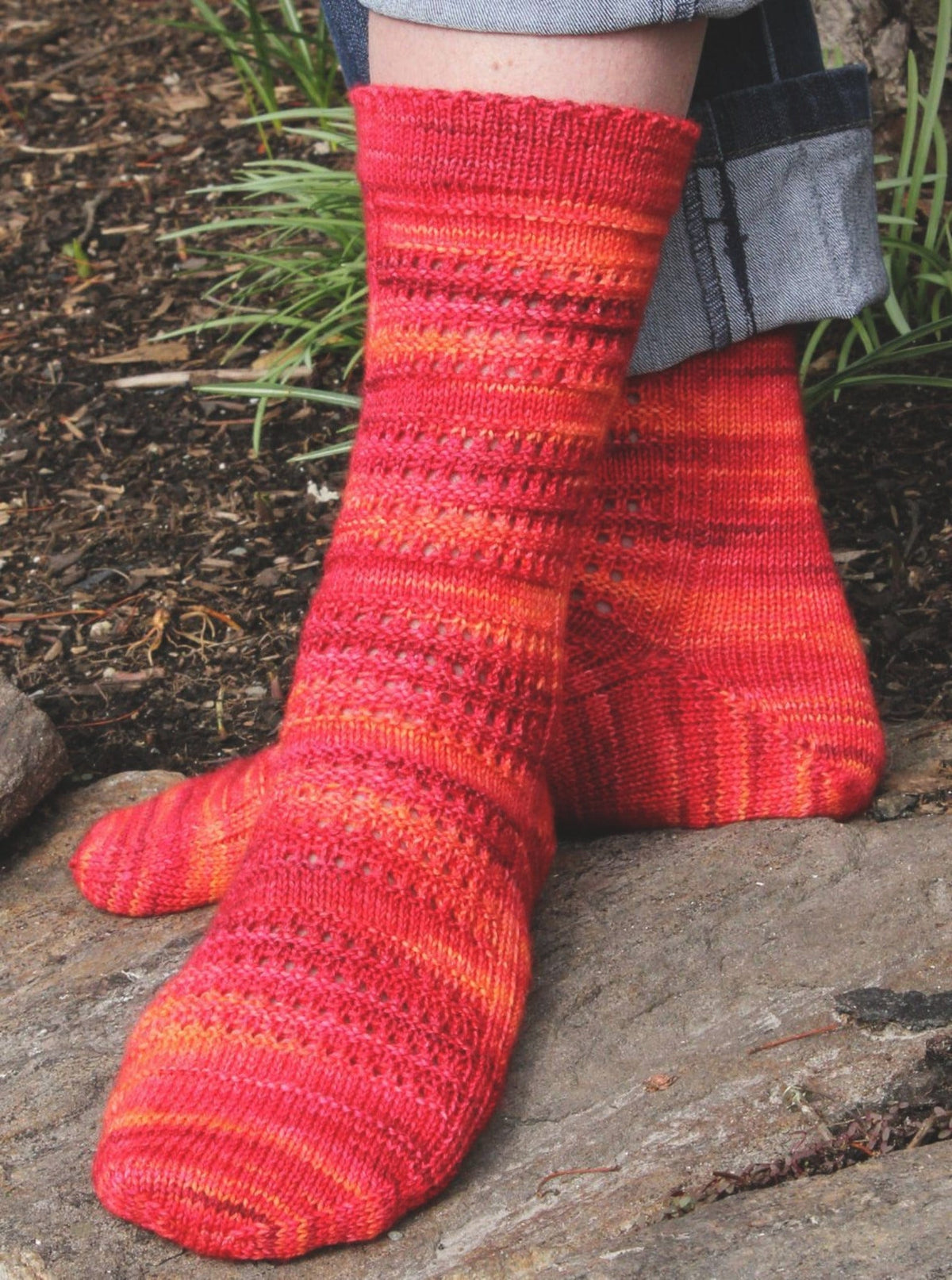 Halcyon Yarn Digital Patterns Strings of Rubies Socks, download