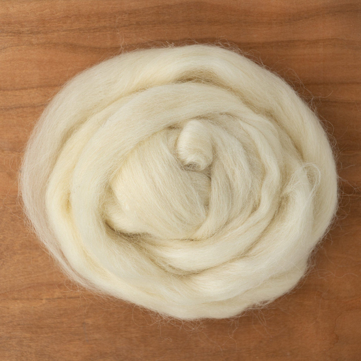 Halcyon Yarn Undyed Wool Fiber Natural Wensleydale Longwool Top Fiber (sold by the ounce)