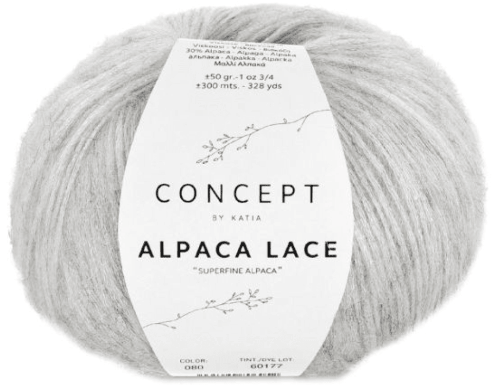 Katia Yarn Stone Grey Katia Alpaca Lace