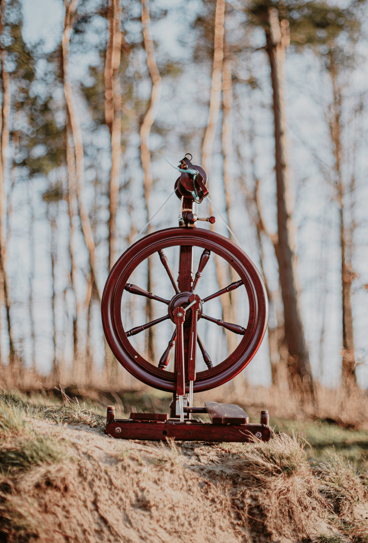 Kromski North America Spinning Wheels Kromski Sonata Encore Double-Treadle Spinning Wheel Portable