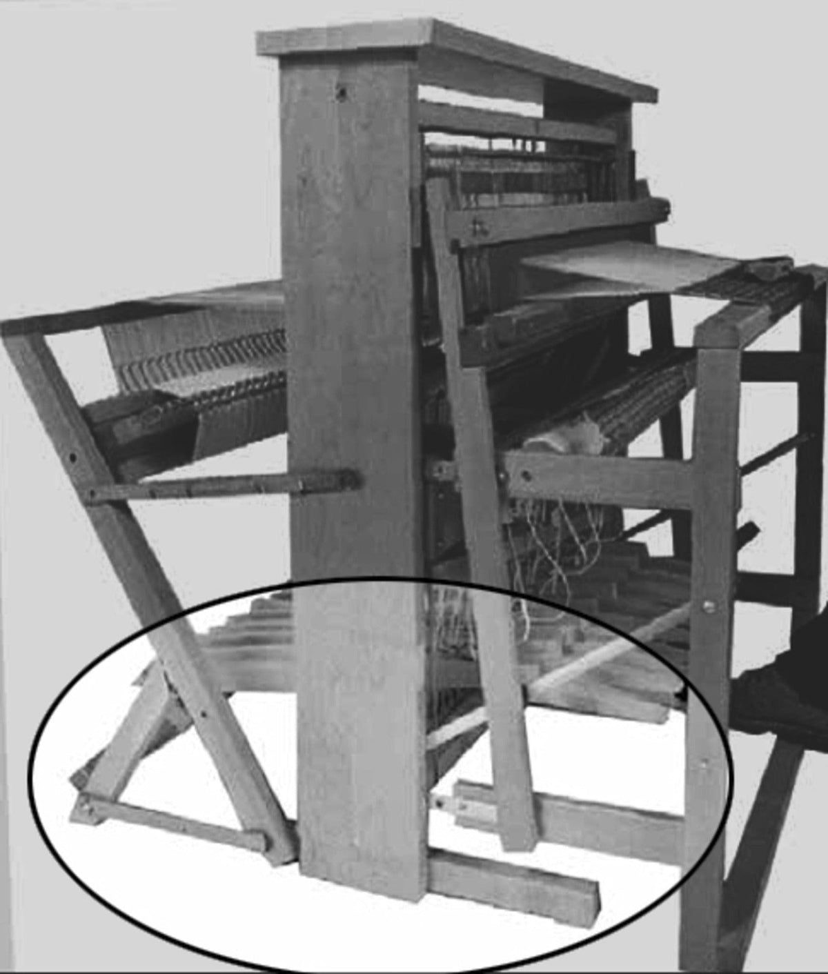 Leclerc Looms Replacement Parts, Conversions & Add-Ons Leclerc new Artisat 8-Shaft Loom Back Hinge Treadle Kit