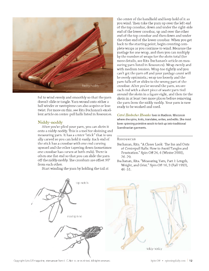 Long Thread Media Books Drop Spindle Spinning, Spinning Daily eBook (Printed version)