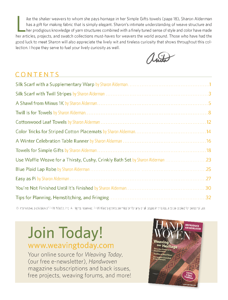 Long Thread Media Books Handwoven Master Weaver Series - Projects from Robyn Spady - eBook Printed Copy