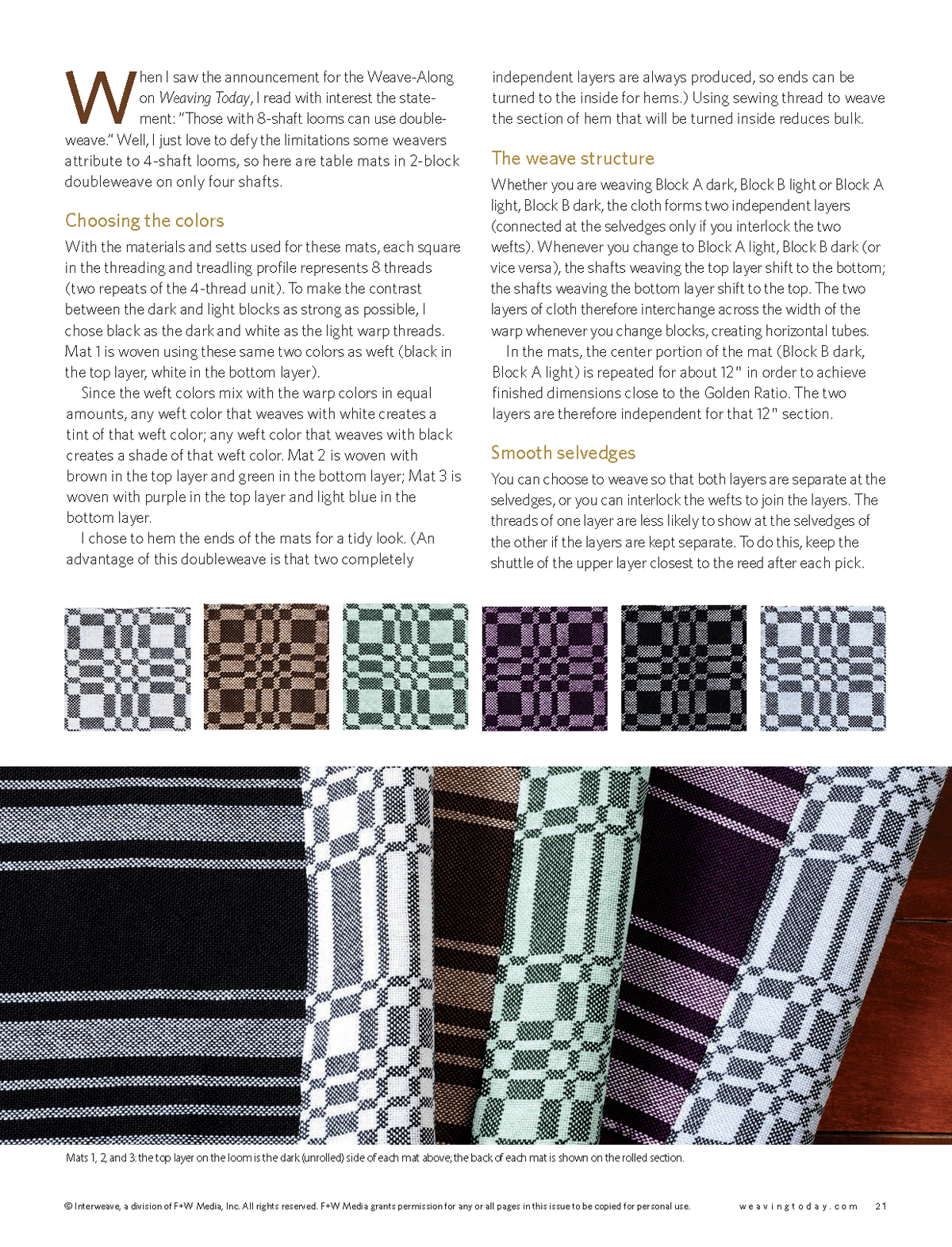 Long Thread Media Books Handwoven Master Weaver Series - Projects from Robyn Spady - eBook Printed Copy