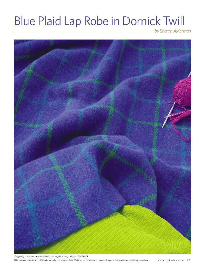 Long Thread Media Books Handwoven's Master Weaver Collection: Favorite Projects and Lessons from Sharon Alderman eBook Printed Copy