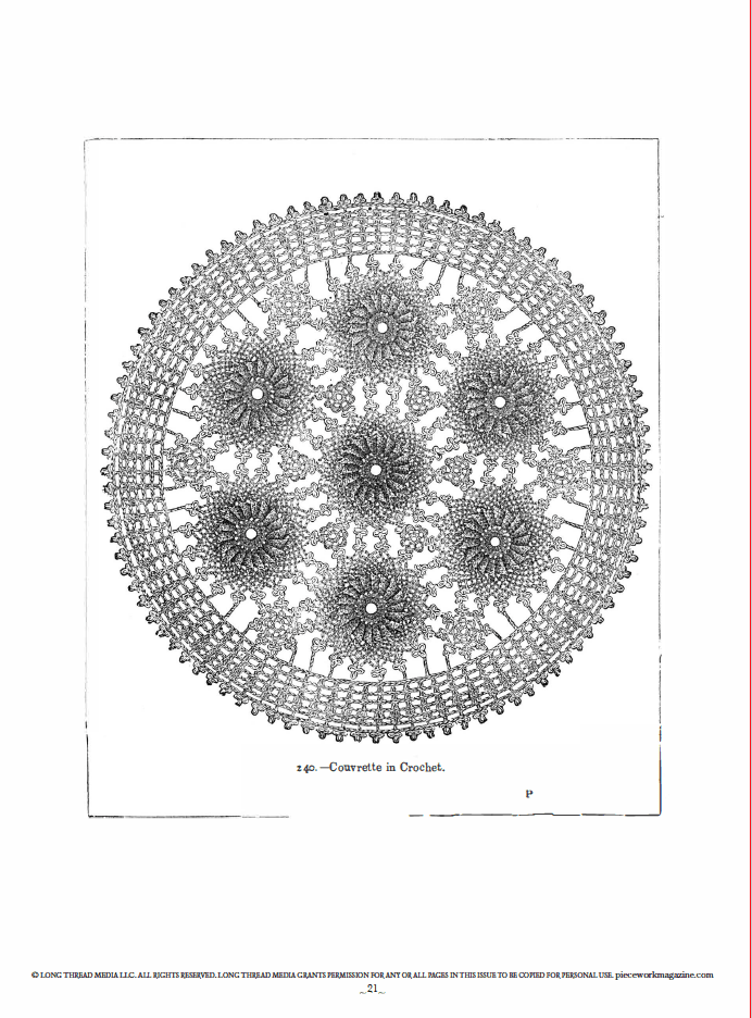 Long Thread Media Books PieceWork Presents: Vintage Crochet with Mrs. Beeton from Beeton's Book of Needlework – eBook printed copy