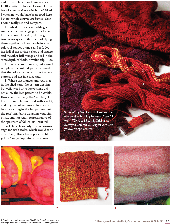 Long Thread Media Books Spin-Off Presents: 7 Handspun Shawls to Knit, Crochet, and Weave - eBook Printed Copy