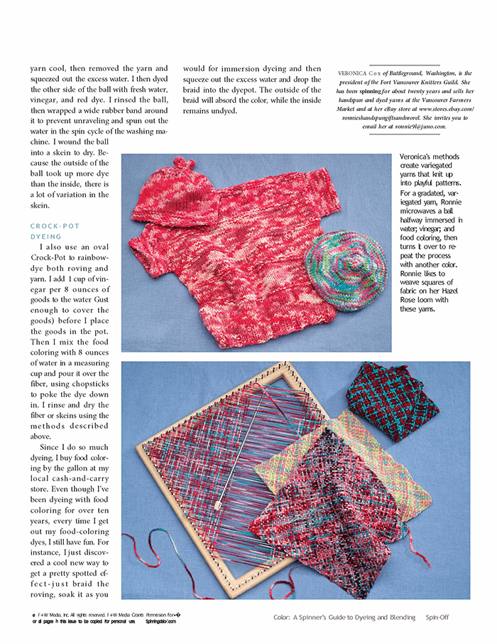 Long Thread Media Books Spin-Off Presents: A Spinner's Guide to Dyeing and Blending: eBook Printed Copy