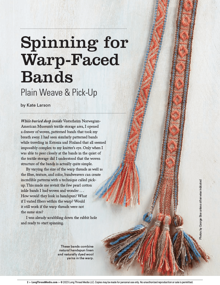 Long Thread Media Books Spin Off Presents: Bandweaving Using Rigid Heddles and Inkle Looms - eBook Printed Copy