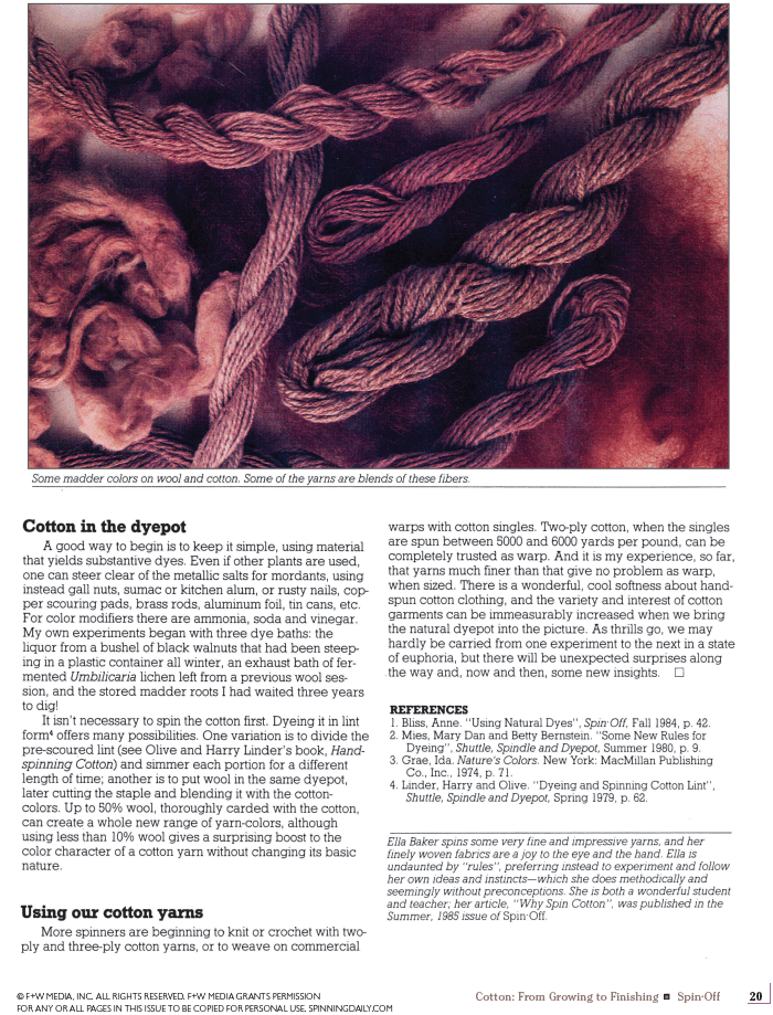 Long Thread Media Books Spin-Off Presents: Cotton from Growing to Finishing: eBook Printed Copy