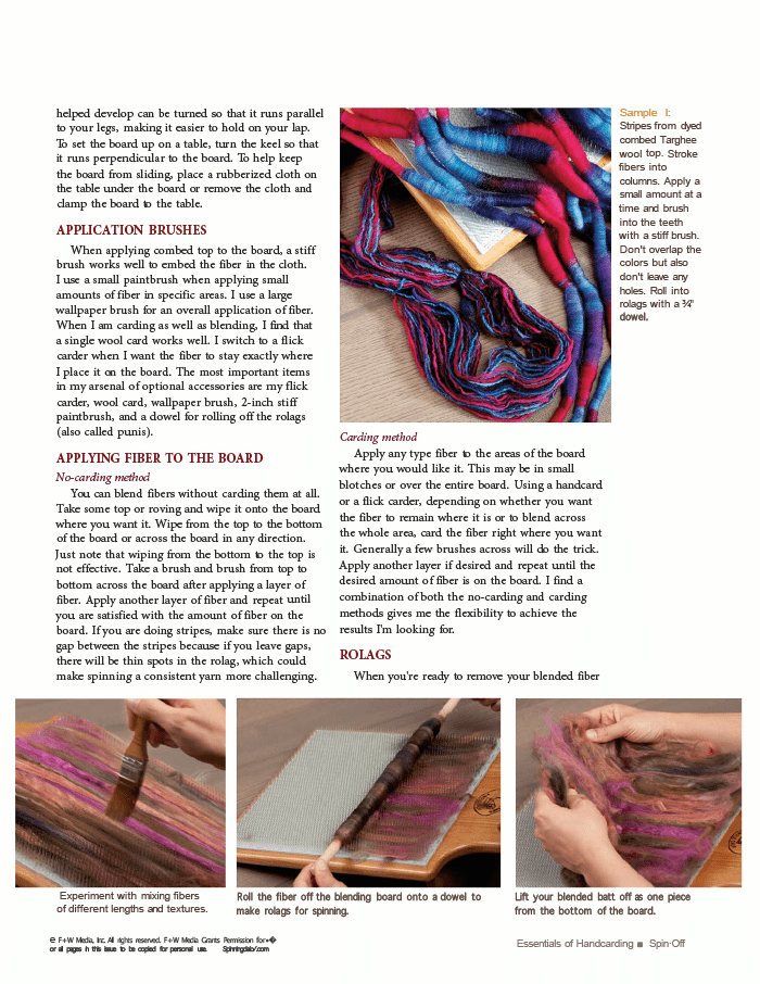 Long Thread Media Books Spin-Off Presents: Essentials of Handcarding: eBook Printed Copy