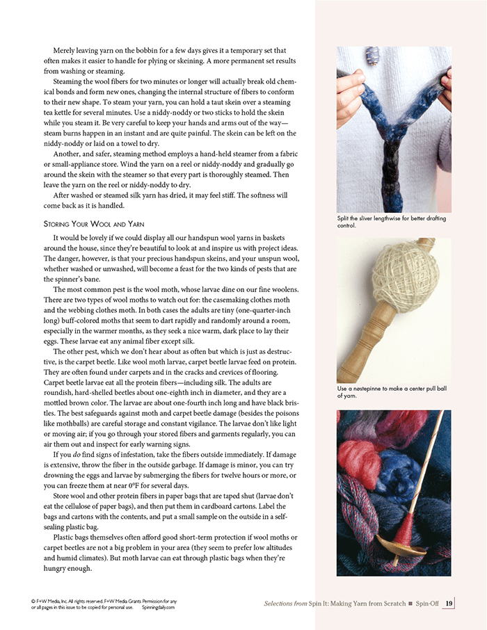 Long Thread Media Books Spin-Off Presents: How to Spin It, Making Yarn from Scratch: eBook Printed Copy