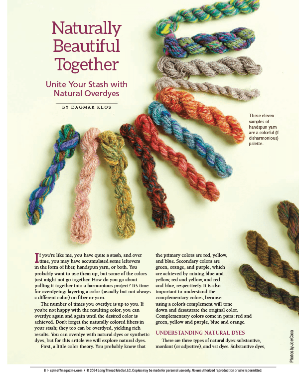 Long Thread Media Books Spin Off Presents: Natural Dye Series: Easy Peasy Natural Dyeing – eBook Printed Copy