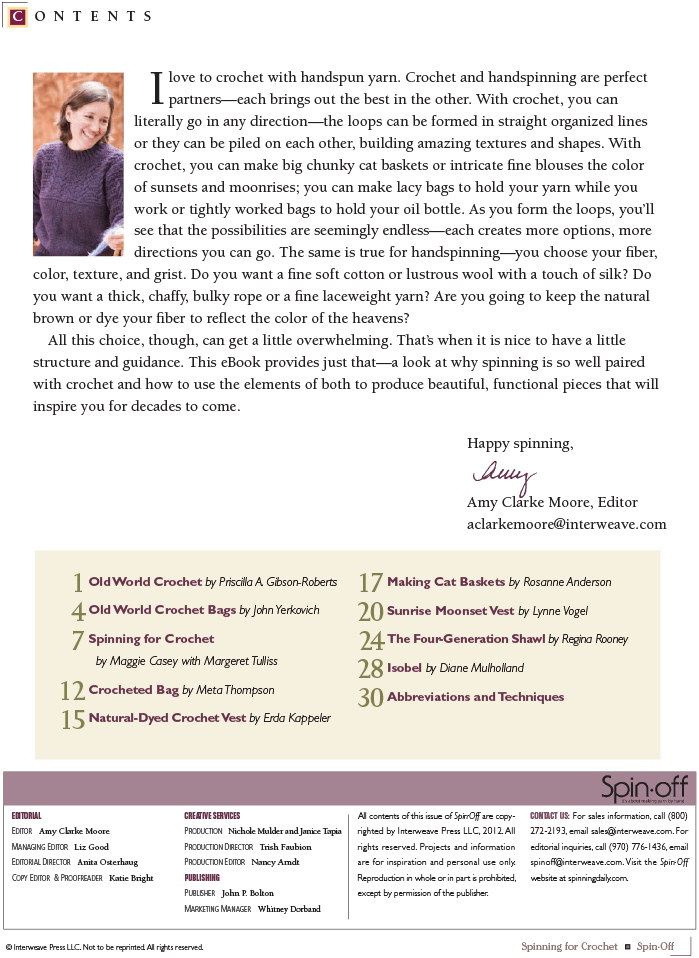 Long Thread Media Books Spin-Off Presents: Spinning for Crochet: eBook Printed Copy