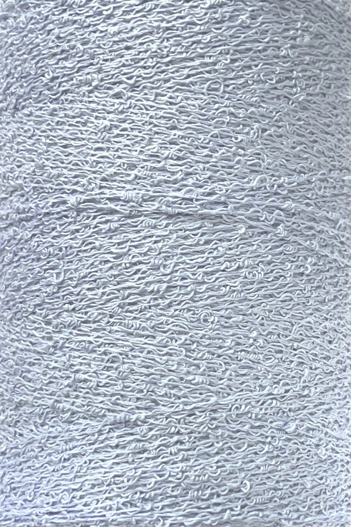 Maurice Brassard Yarn Bleu Pale Cotton Bouclé Yarn | Mini-Cone