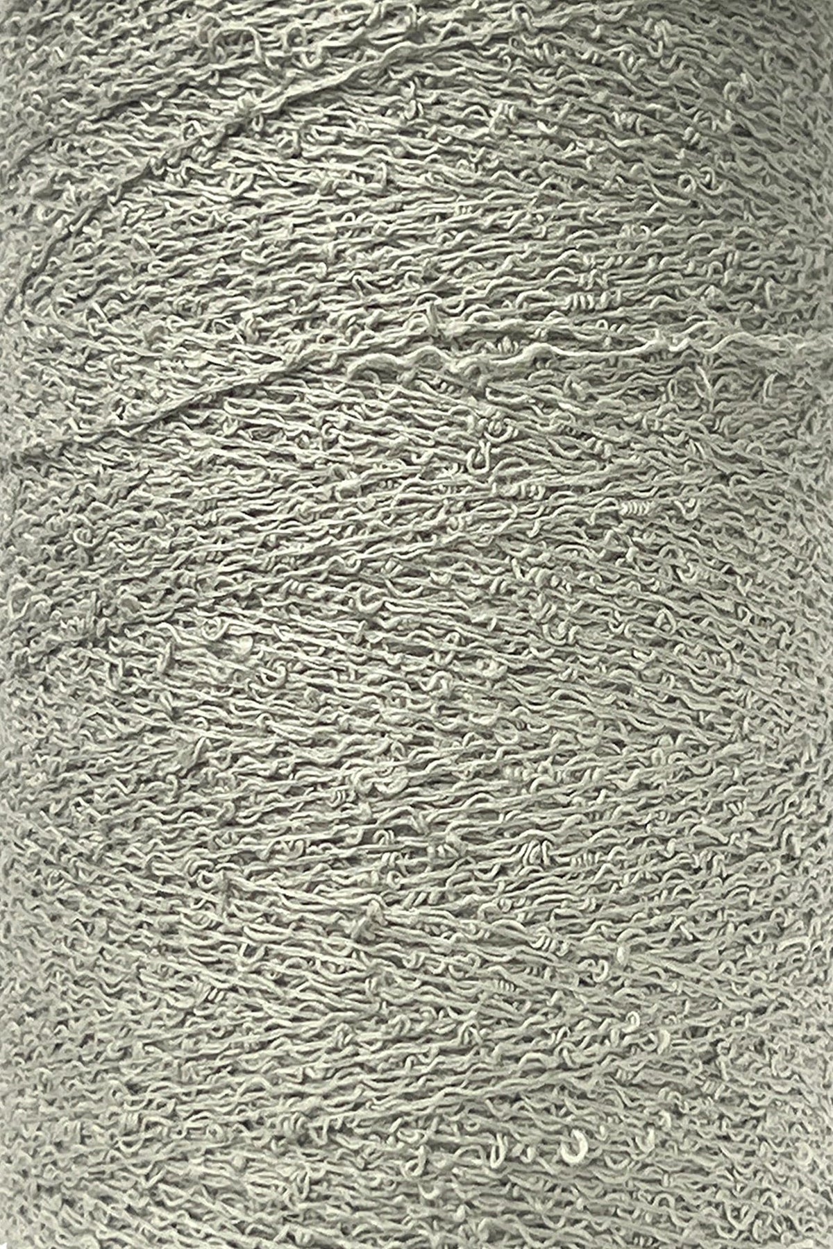 Maurice Brassard Yarn Gris Pale Cotton Bouclé Yarn | Mini-Cone