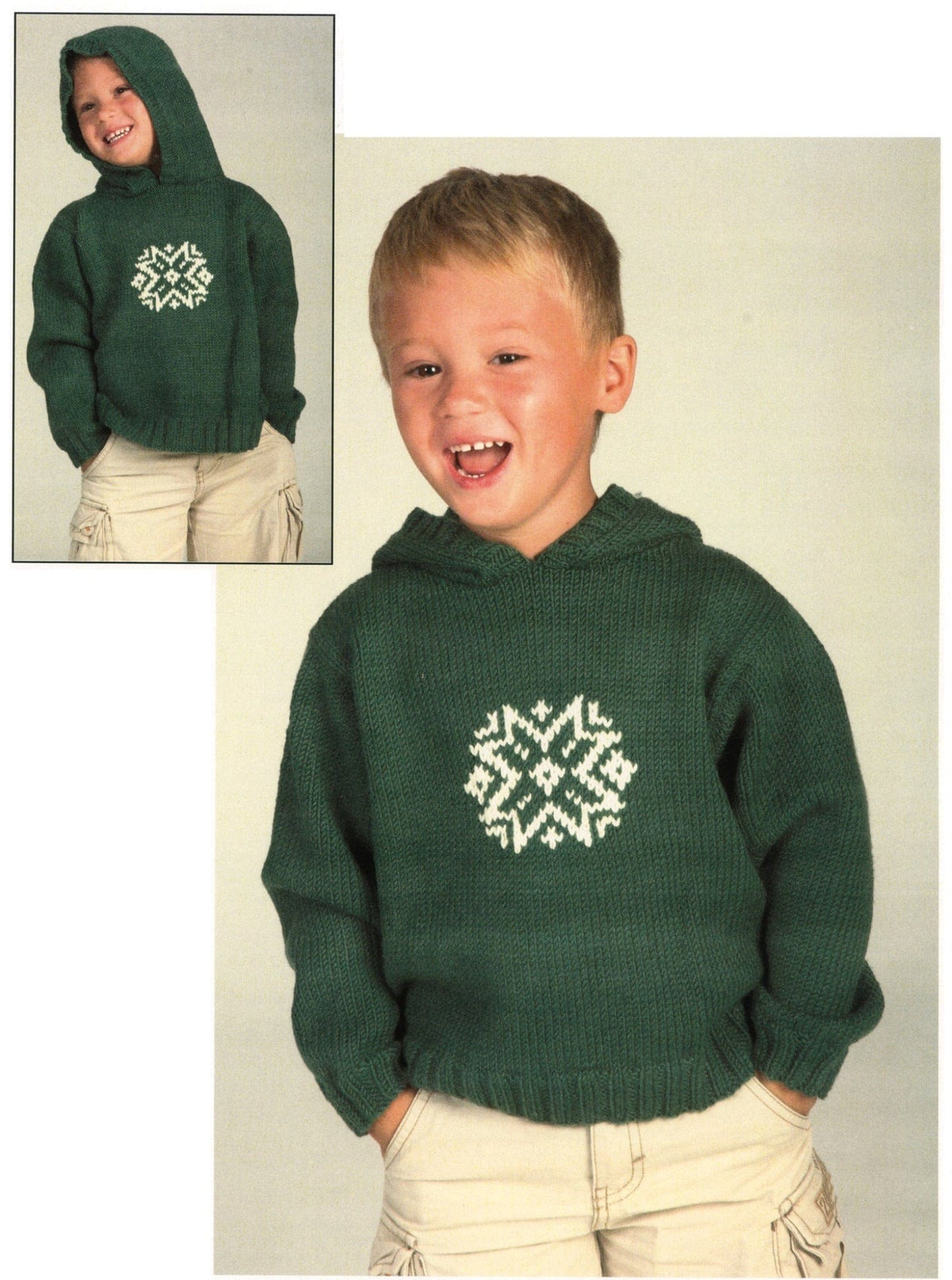 Plymouth Yarn Co. Print Patterns Child's Snowflake Hoodie