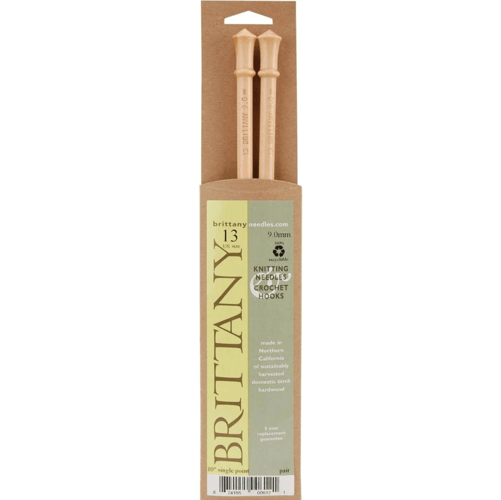 Bryson Distributing, Inc. Single-Point Needles Birch Single-Point Knitting Needles, 10"