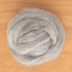 Europa Wools Ltd Undyed Wool Fiber grey Icelandic Top Wool Fiber (sold by the ounce)
