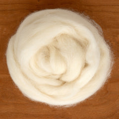 Europa Wools Ltd Undyed Wool Fiber Natural White Shetland Top Wool Fiber (sold by the ounce)