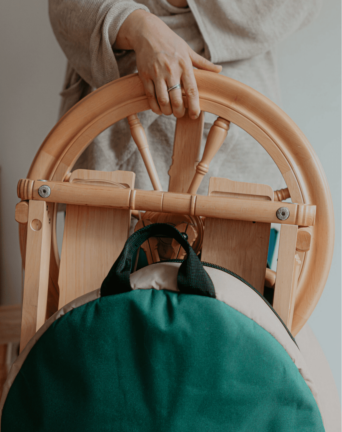 Kromski North America Spinning Wheels Kromski Sonata Encore Double-Treadle Spinning Wheel Portable