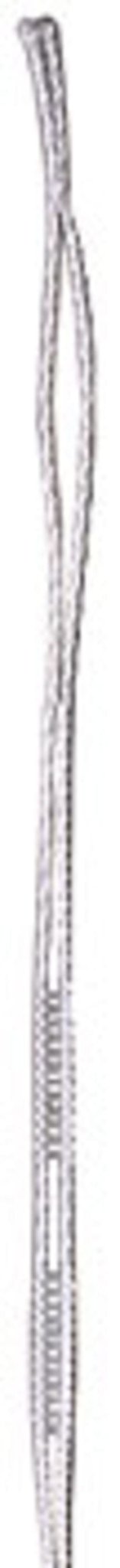 A set of twisted, elongated metallic wire Texsolv Heddles with a silvery, reflective surface—designed for the Schacht Arras Tapestry Loom (4″) by Schacht Spindle Co.—displayed against a white background.