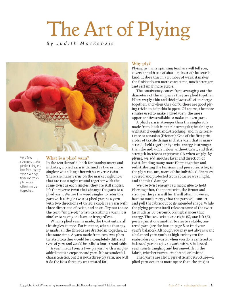 Long Thread Media Books An Introduction to Spinning Wheels, Spinning Daily eBook Printed