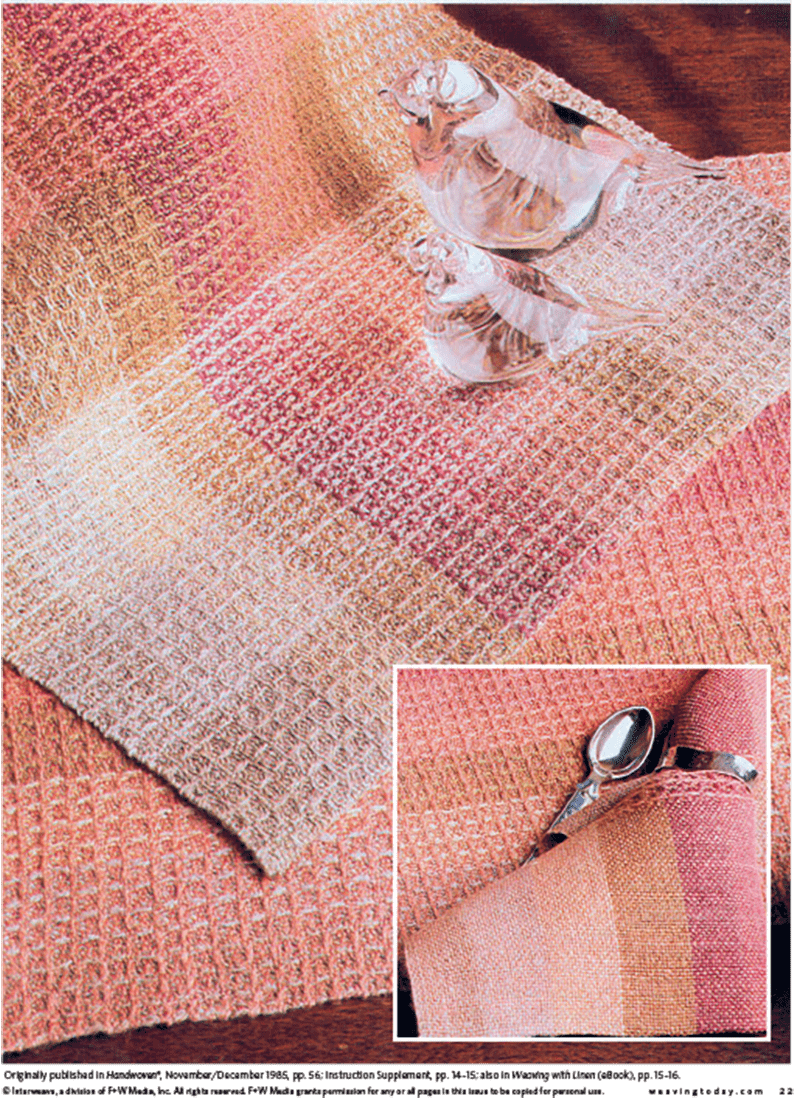 Long Thread Media Books Best of Handwoven Technique Series: Waffle Weave eBook (Printed version)