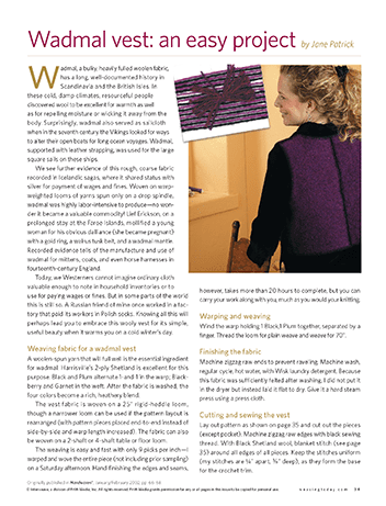 Long Thread Media Books Best of Handwoven Yarn Series: Weaving with Wool: All About Wet Finishing eBook (Printed version)
