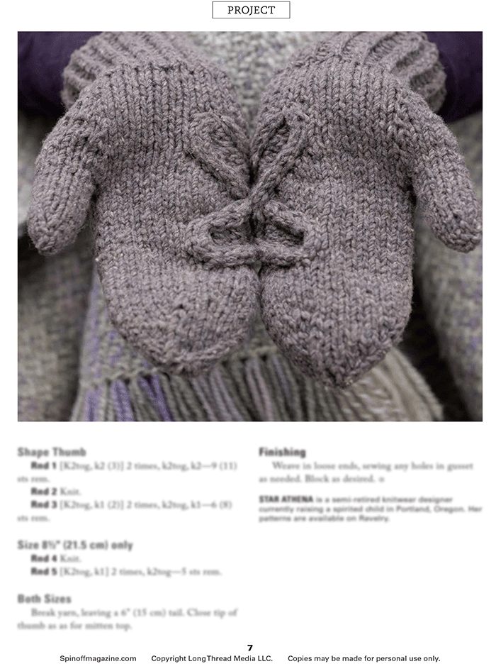 Long Thread Media Books Delightful Mittens to Spin Year-Round: 8 Knitted Patterns from Spin Off eBook (Printed version)