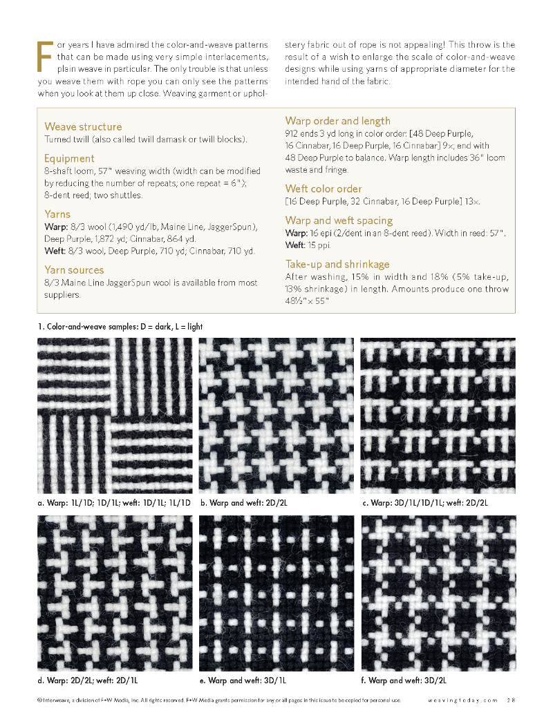 Long Thread Media Books Handwoven's Master Weaver Collection: Favorite Projects and Lessons from Sharon Alderman eBook Printed Copy
