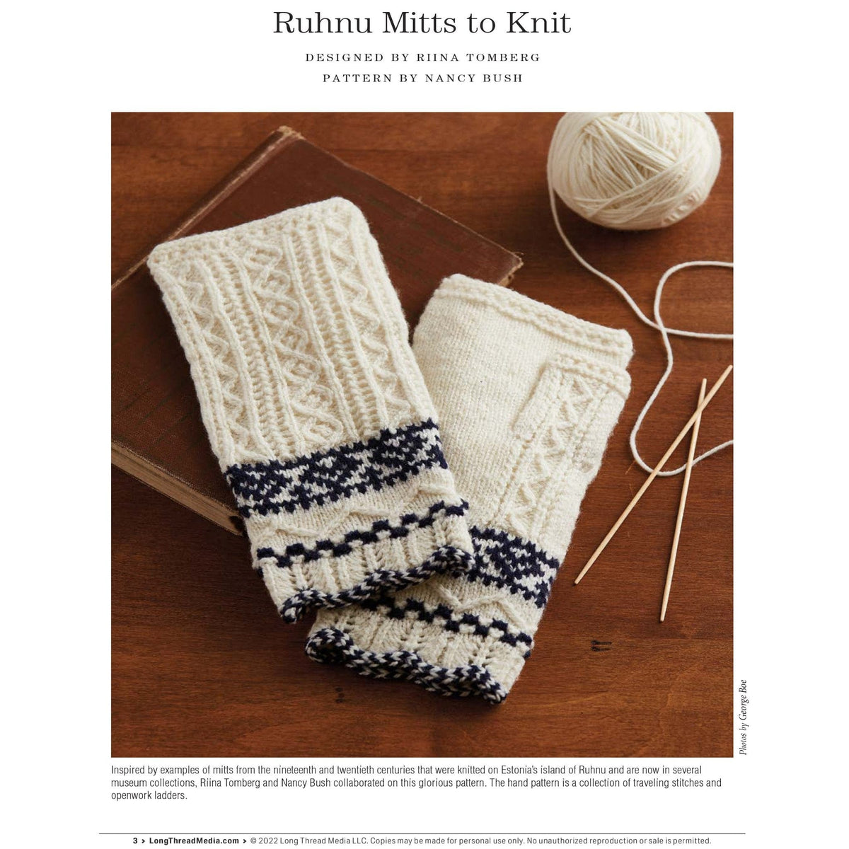 Long Thread Media Books PieceWork Presents: Fingerless Mitts for All Seasons – eBook printed copy