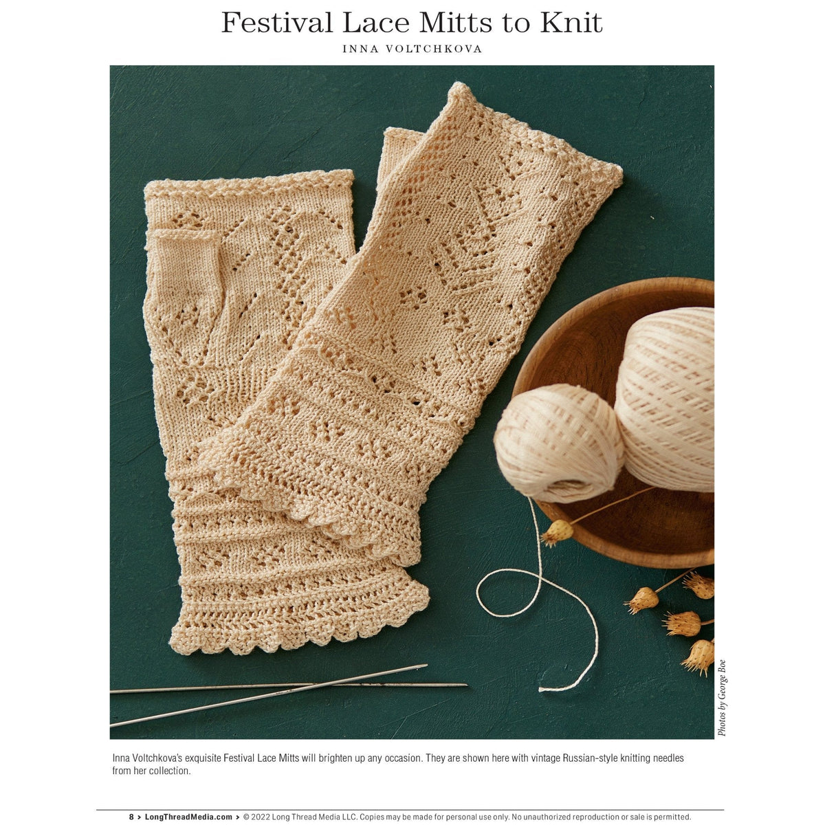 Long Thread Media Books PieceWork Presents: Fingerless Mitts for All Seasons – eBook printed copy