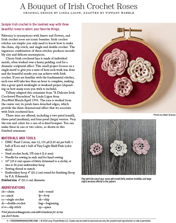 Long Thread Media Books Piecework Presents: Twelve Months of Ornaments: eBook Printed Copy