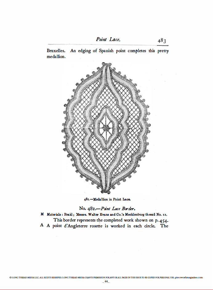 Long Thread Media Books PieceWork Presents: Vintage Lace with Mrs. Beeton – eBook printed copy