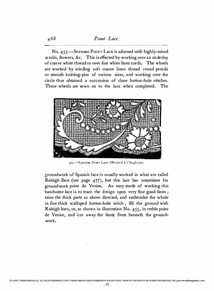 Long Thread Media Books PieceWork Presents: Vintage Lace with Mrs. Beeton – eBook printed copy