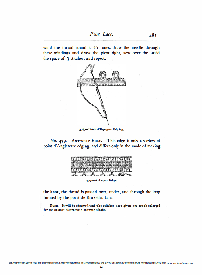Long Thread Media Books PieceWork Presents: Vintage Lace with Mrs. Beeton – eBook printed copy