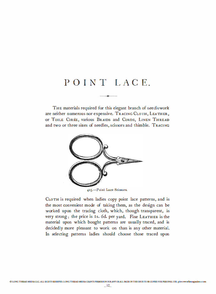 Long Thread Media Books PieceWork Presents: Vintage Lace with Mrs. Beeton – eBook printed copy