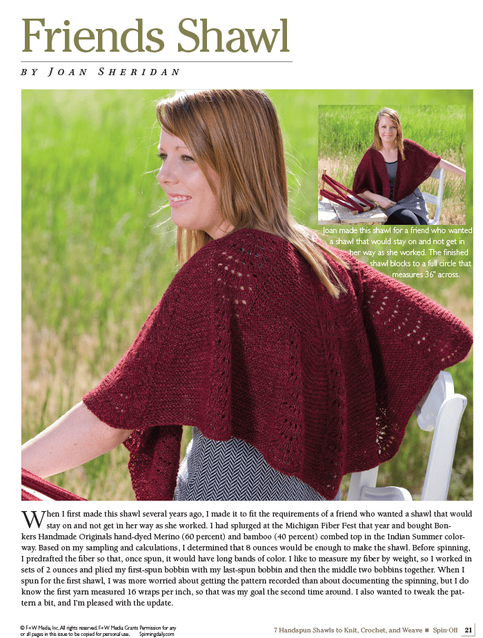Long Thread Media Books Spin-Off Presents: 7 Handspun Shawls to Knit, Crochet, and Weave - eBook Printed Copy