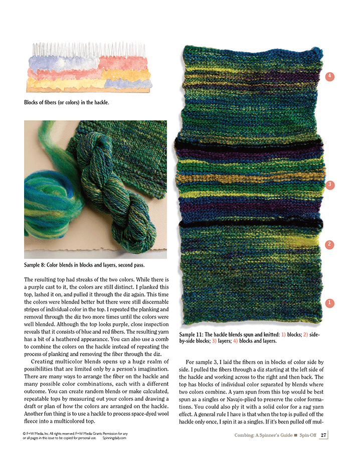 Long Thread Media Books Spin-Off Presents: Combing: a Spinner's Guide- eBook Printed Copy