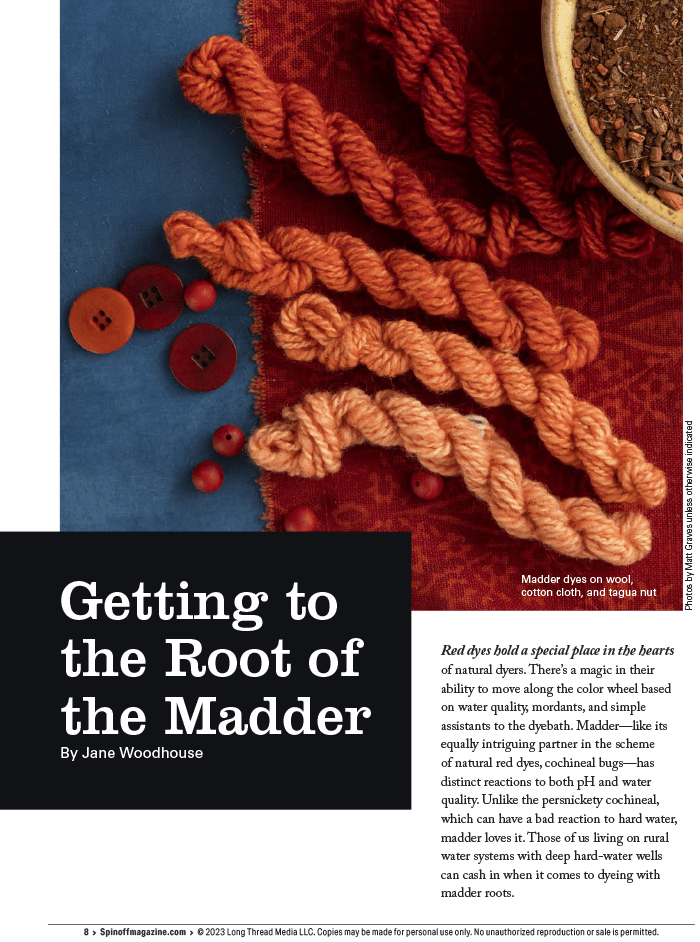 Long Thread Media Books Spin Off Presents: Natural Dye Series, Exploring Palettes from Fresh-Leaf Indigo, Madder & Woad -  Spin Off eBook Printed Copy