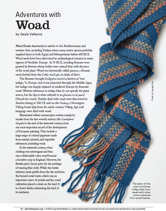 Long Thread Media Books Spin Off Presents: Natural Dye Series, Exploring Palettes from Fresh-Leaf Indigo, Madder & Woad -  Spin Off eBook Printed Copy