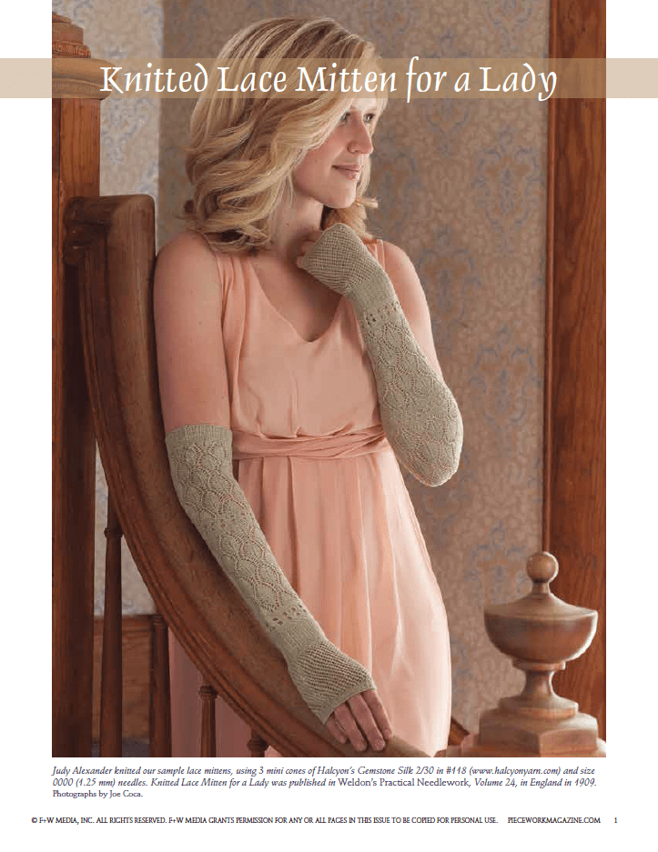 Long Thread Media Books Victorian Lace: 7 Timeless Projects to Knit – eBook printed copy