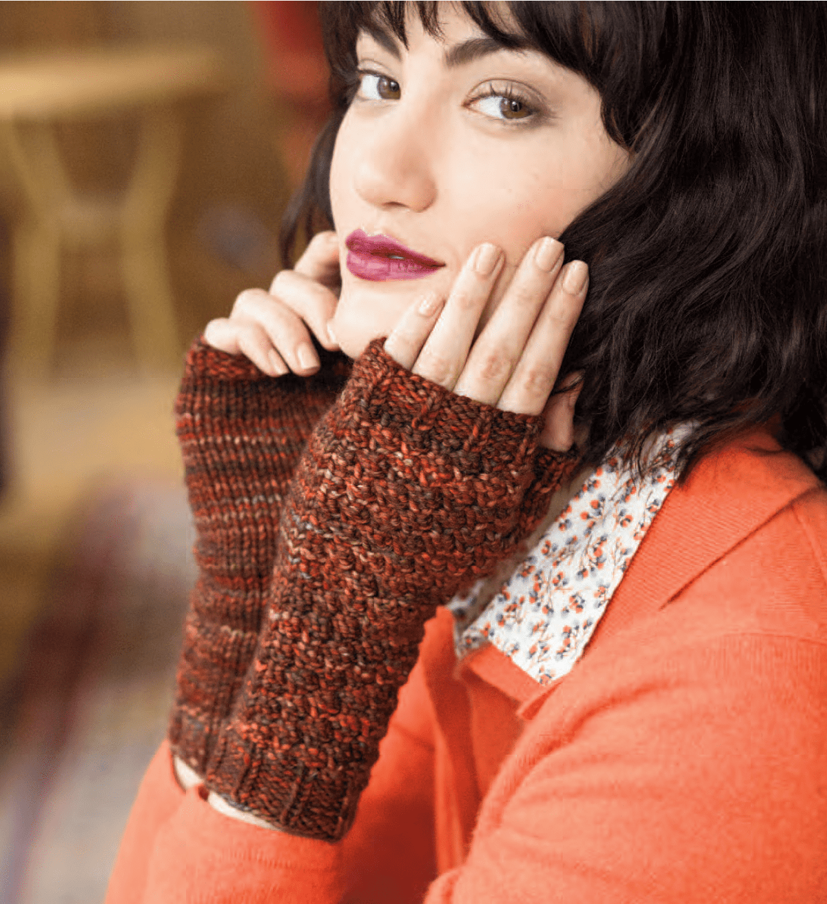 Malabrigo Yarn Digital Patterns Chelsea Market Fingerless Mitts Pattern by Christina Behnke, download
