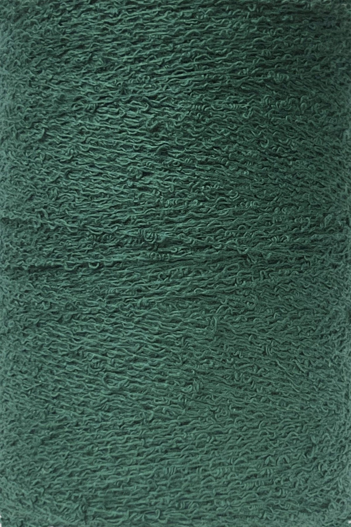 Maurice Brassard Yarn Vert Vert Foncé Cotton Bouclé Yarn | Tube