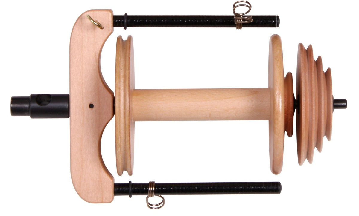 Ashford Handicrafts Limited Flyers & Whorls Double Ashford Sliding Hook Flyer - w/bobbin Natural Unfinished