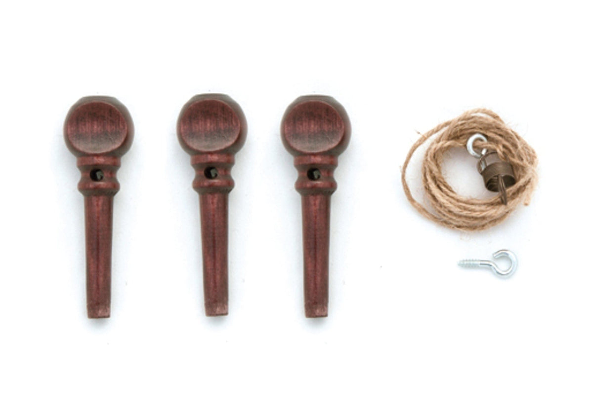 Kromski North America Spinning Wheel Parts & Accessories Mahogany Kromski Brake Band Set for Polonaise w/ 3 pegs